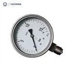 Rostfritt stål, Dual Scale, Bar och Psi tryckmätare